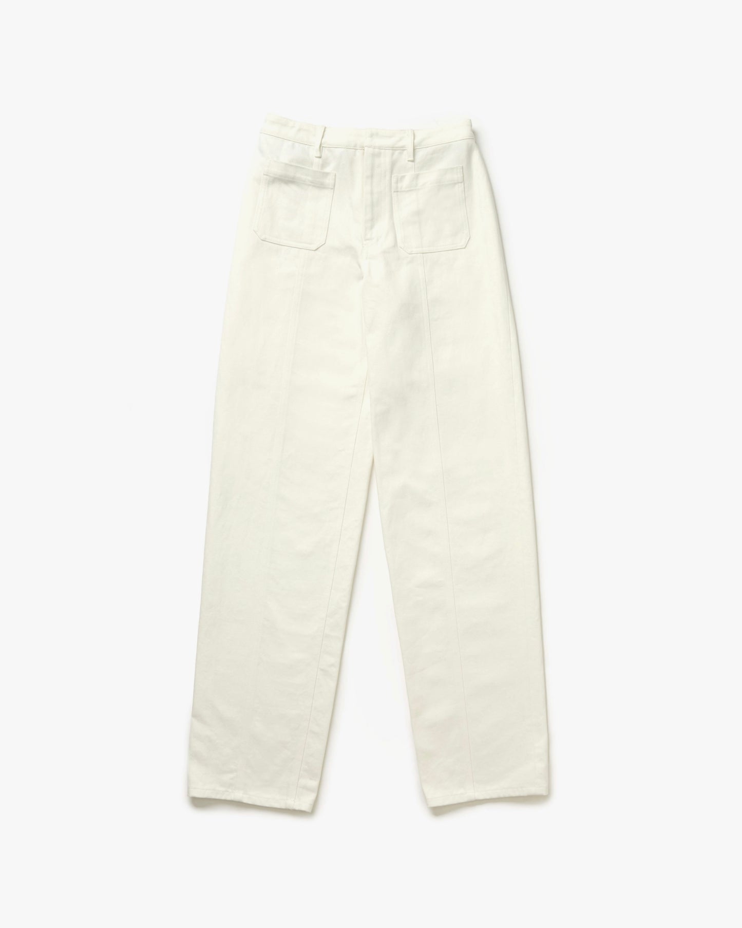 Denim Front Pocket Pants(White)