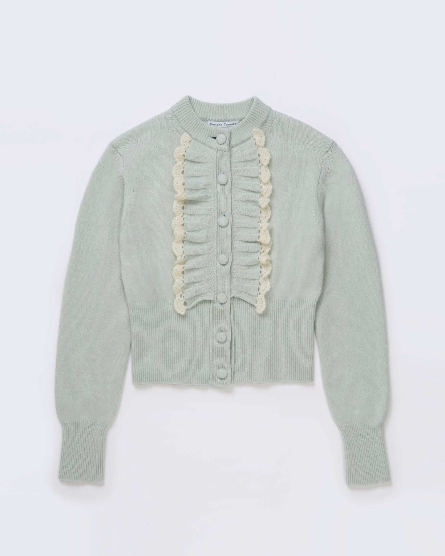Ruffle Knit Cardigan(Mint)