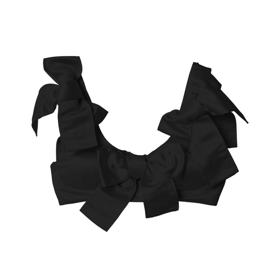 Satin Ribbon Bustier(Black)