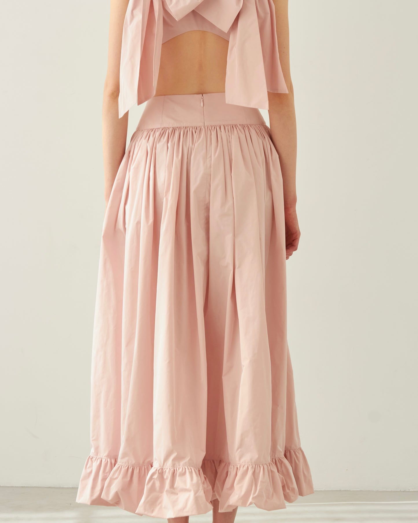 Taffeta Long Skirt(Pink)